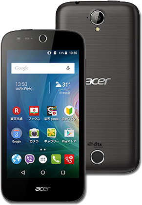 楽天ﾓﾊﾞｲﾙ Acer LTE対応ｽﾏﾎ 格安SIM