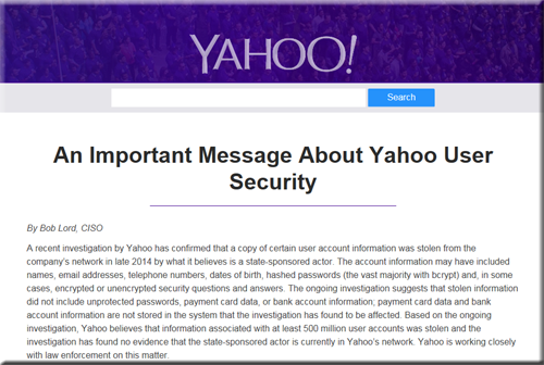 Yahoo ヤフー 不正アクセス 情報流出 情報漏洩 サイバー攻撃 ハッキング