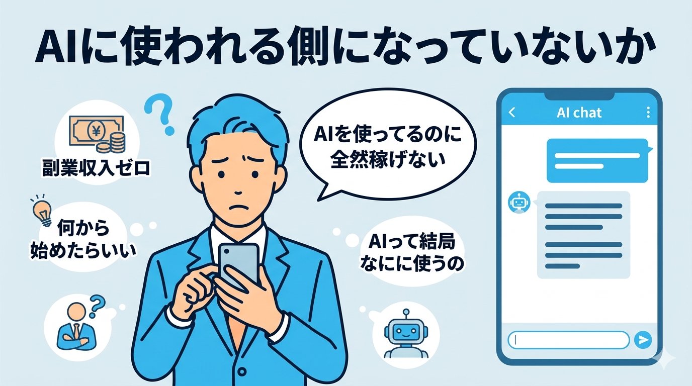 AIを使っているのに稼げない悩みを抱えるビジネスパーソン