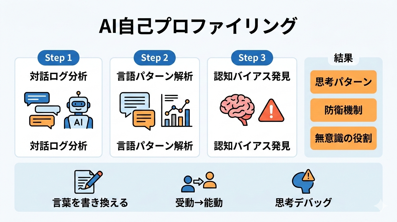 自己分析プロンプトの実行フロー