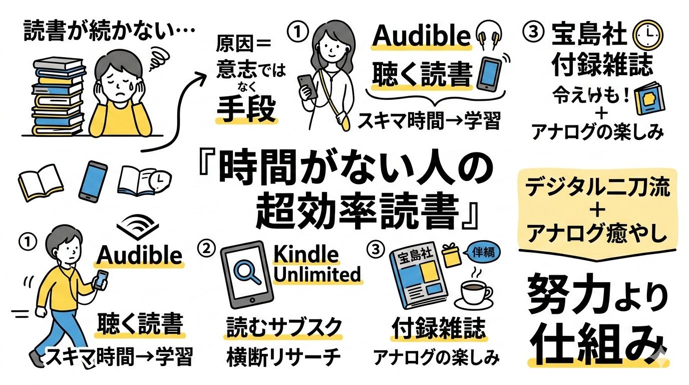 「本を読む時間がない」を卒業！Amazon Audible 