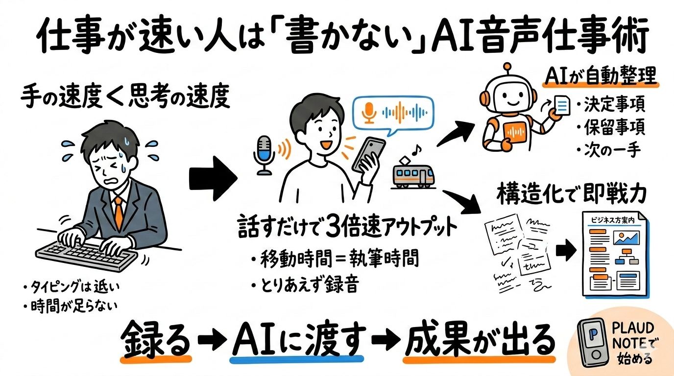 仕事が速い人は「書いて」いない!