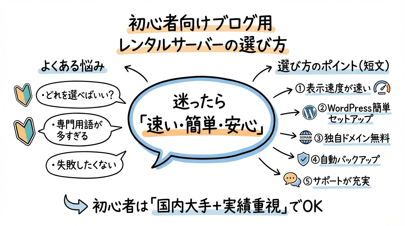 ブログ初心者におすすめのレンタルサーバー厳選3選！