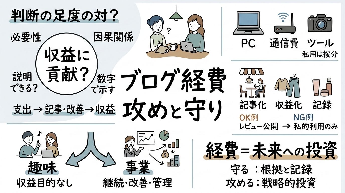 ブログの購入品はどこまで経費?税務署も納得する「攻めと守り」の経費計上ガイド