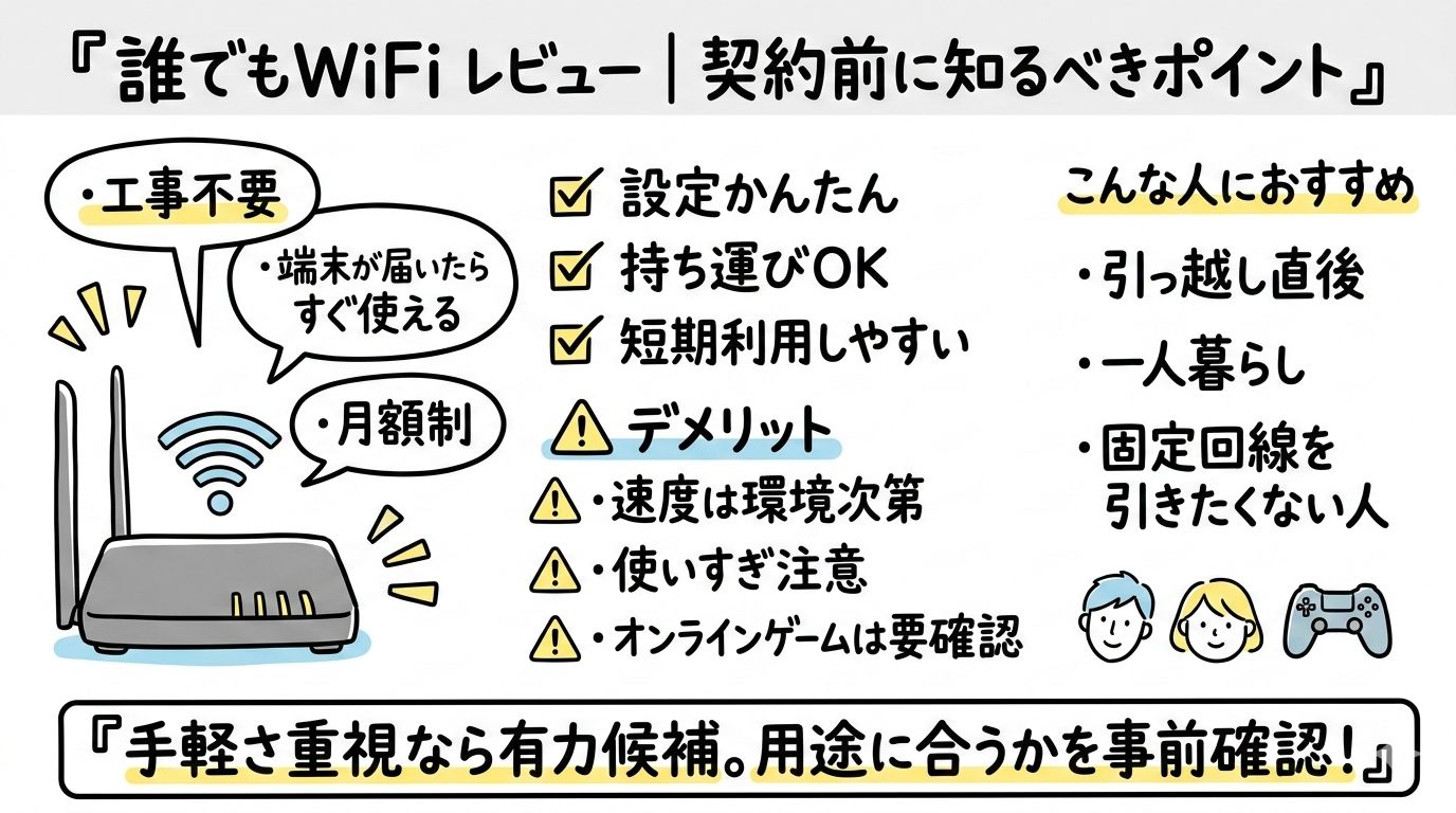 審査なしで自分専用のWi-Fiを！