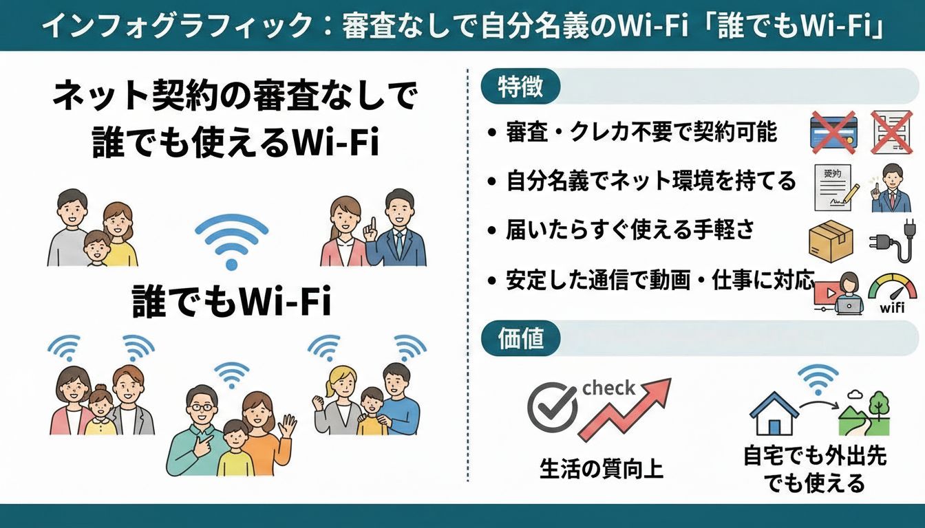 「誰でもWi-Fi」でネット環境の悩みを即解決