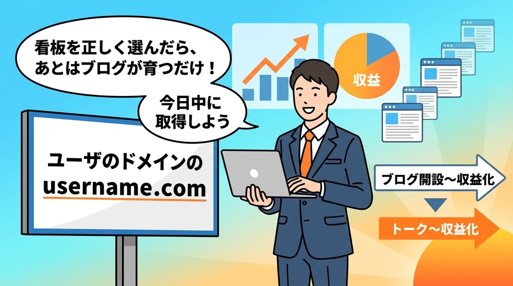 お名前.com・ムームードメイン・スタードメインの3サービスを4コマ漫画で比較解説