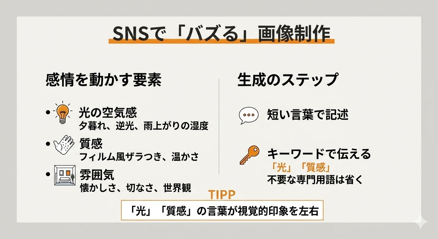 ●SNSでバズる「エモい画像」が、あなたのSNSを劇的に変える●