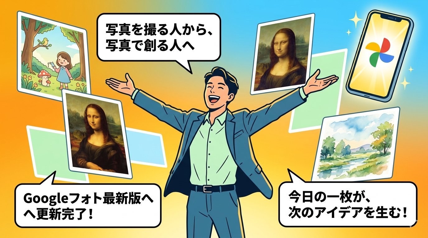 写真を撮る人から写真で創る人へ・Googleフォト最新版で理想の未来へ