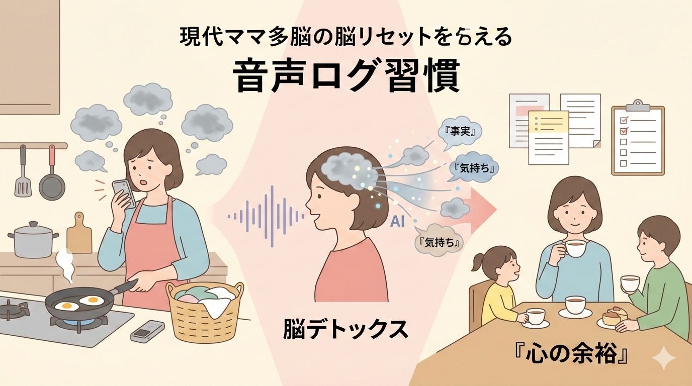 脳のマルチタスクをリセット！「心の余裕」を取り戻すママのため