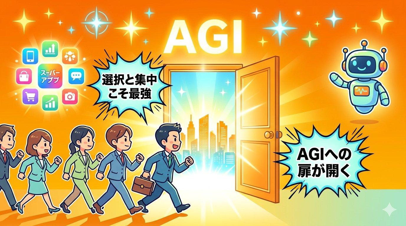 AGIへの扉が開く未来イメージ