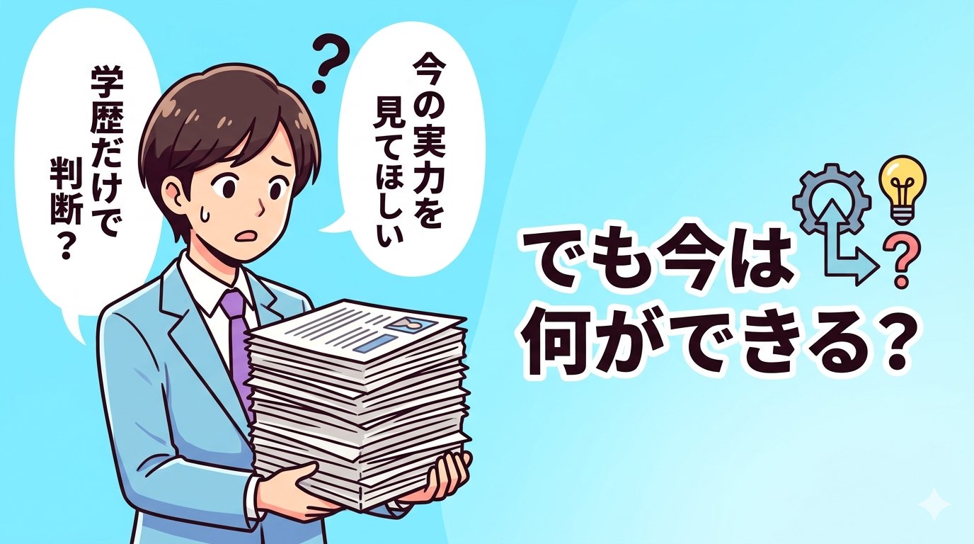 でも今は何ができる？──学歴だけで判断する時代の終わり