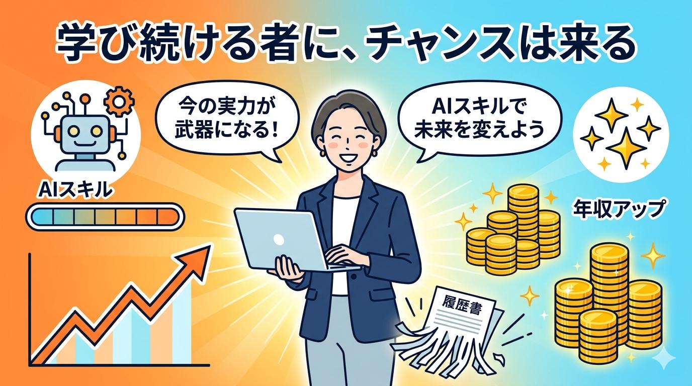 学び続ける者に、チャンスは来る──AIスキルで未来を変えよう