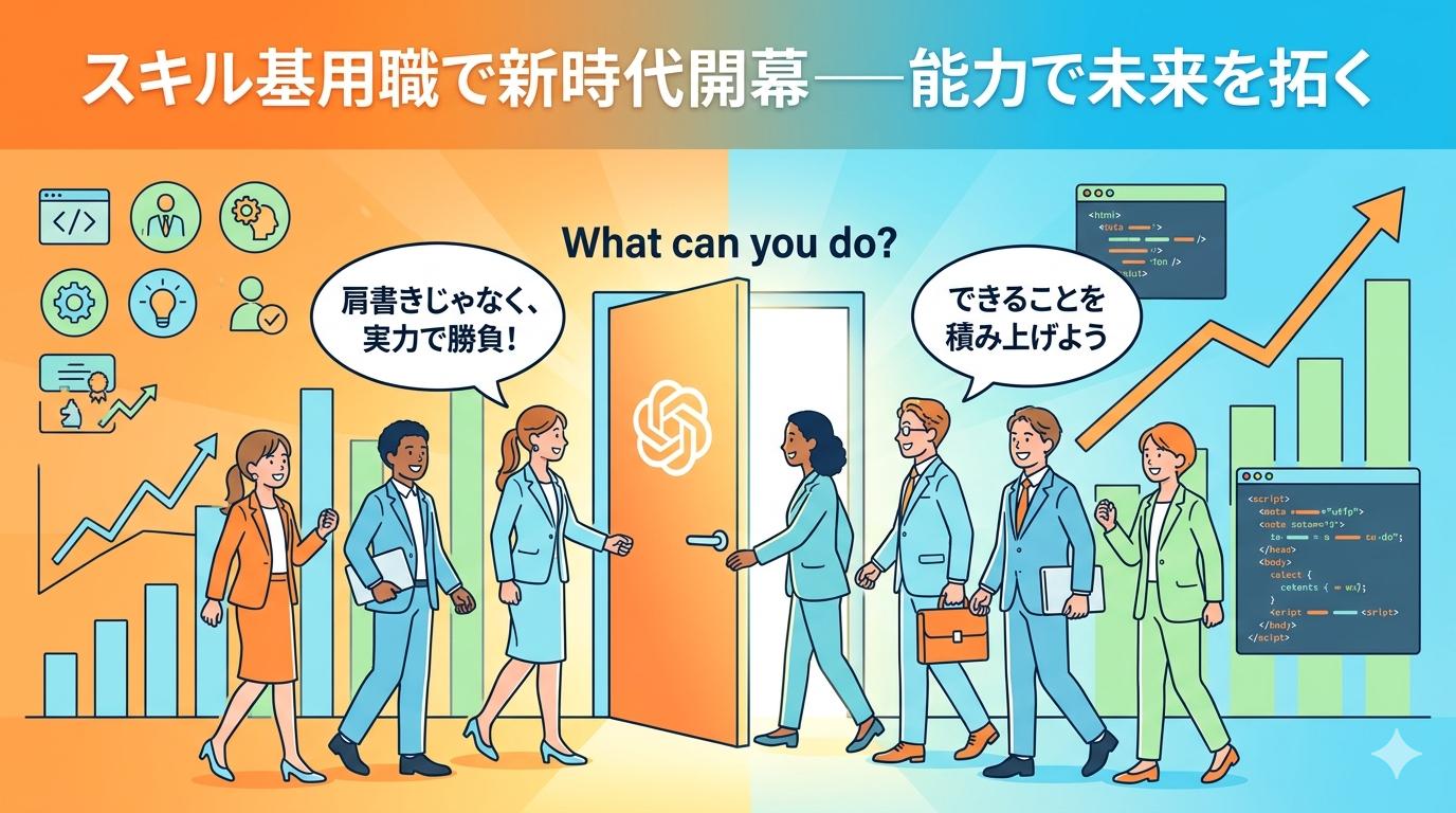 スキルベース採用で新時代開幕──能力で未来を拓く