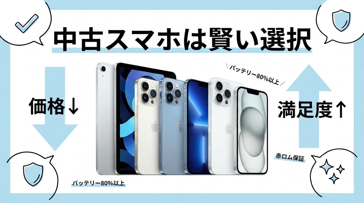 iPhone高騰対策!中古スマホ・タブレットを「ハズレなし」で賢く手に入れる選び方ガイド
