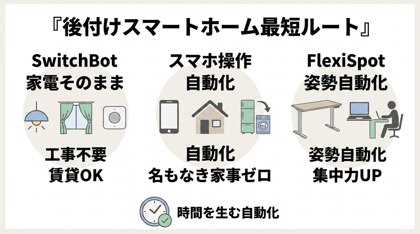 家事を自動化する最短ルート！SwitchBotで始める「後付