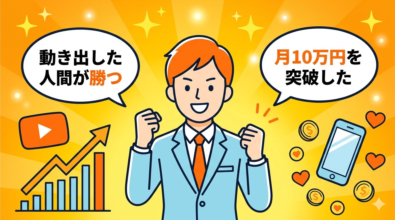 AI×YouTube副業で月10万円を達成し理想の未来を手にしたビジネスパーソン