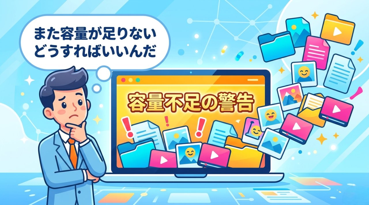容量不足に悩むビジネスパーソンとクラウドストレージの課題