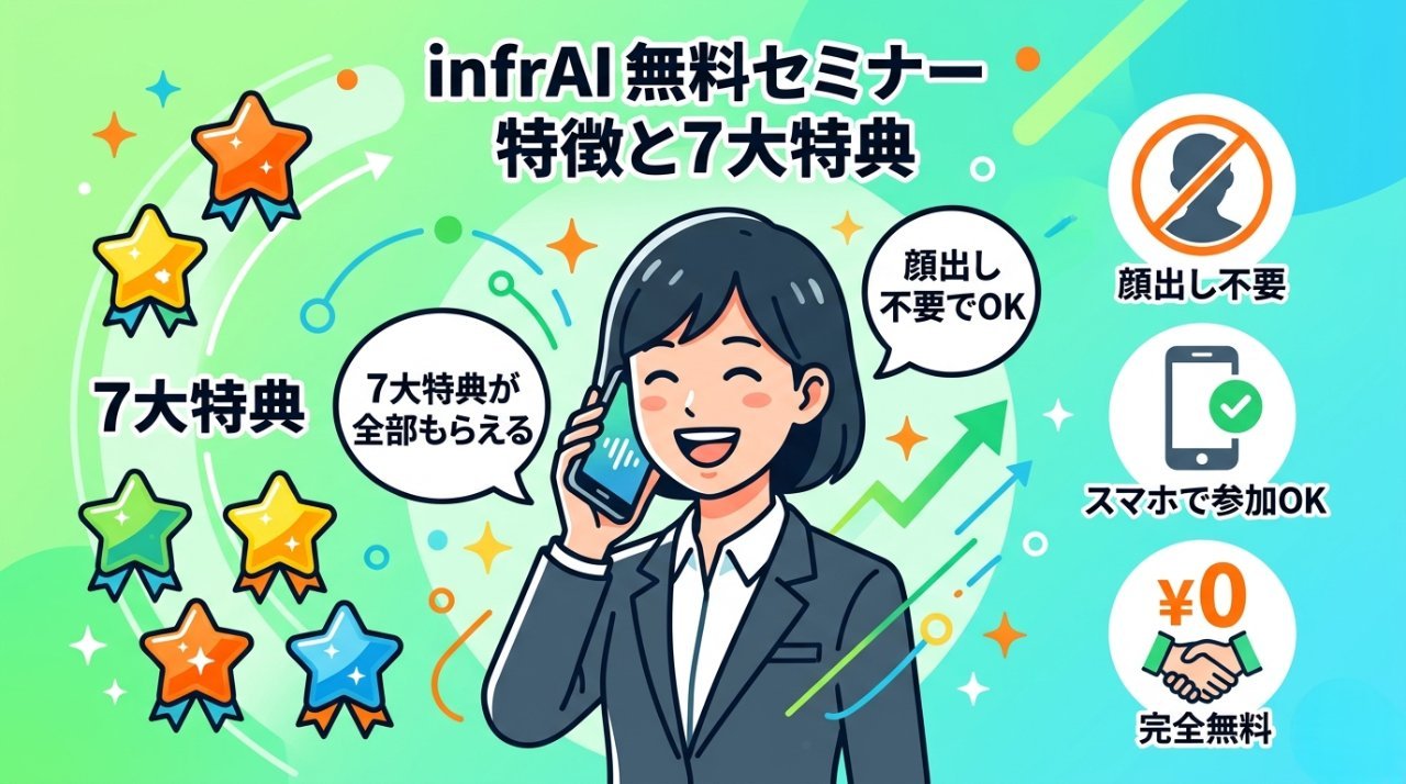 infraAI無料セミナーの特徴と7大特典の紹介