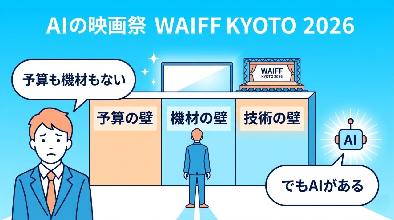 予算も機材もない個人クリエイターがAIという希望と出会う場面