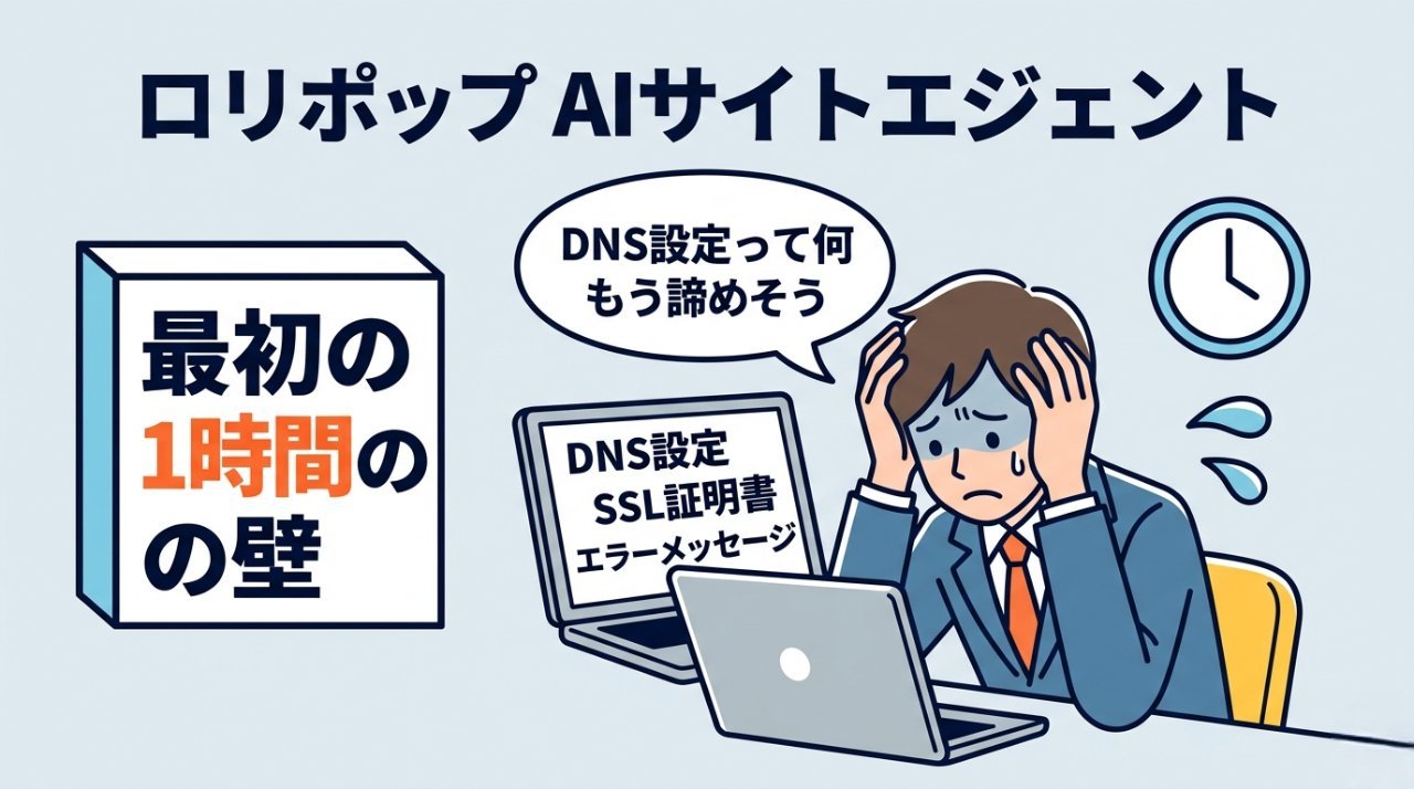 サーバー設定に挫折するビジネスパーソン・最初の1時間の壁