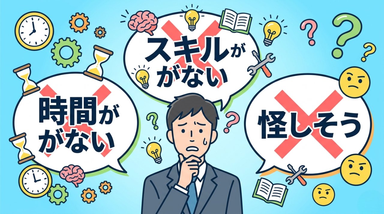 副業を始めない3つの言い訳：時間がない・スキルがない・怪しそう