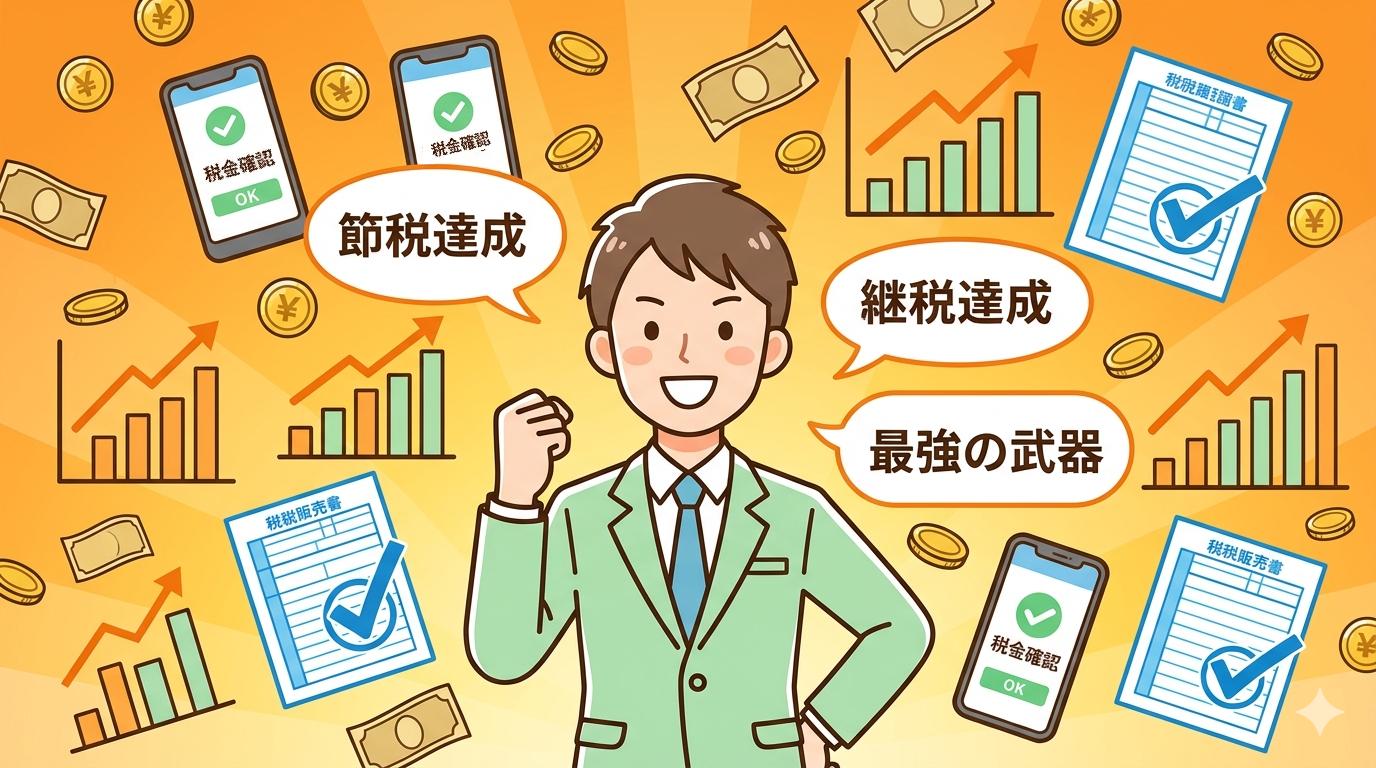 節税達成・確定申告を乗り越えた理想の未来イメージ