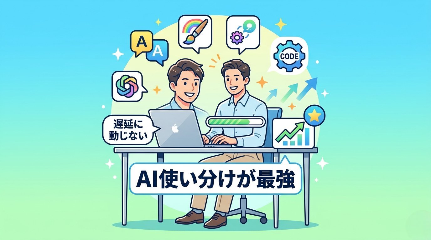 複数のAIを使い分けて遅延に動じない理想の作業スタイル